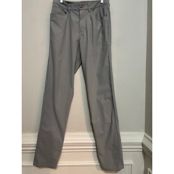 Lululemon Mens Pants Performance Stretch Size 32 Tall 5 Pocket Long - Picture 1 of 10
